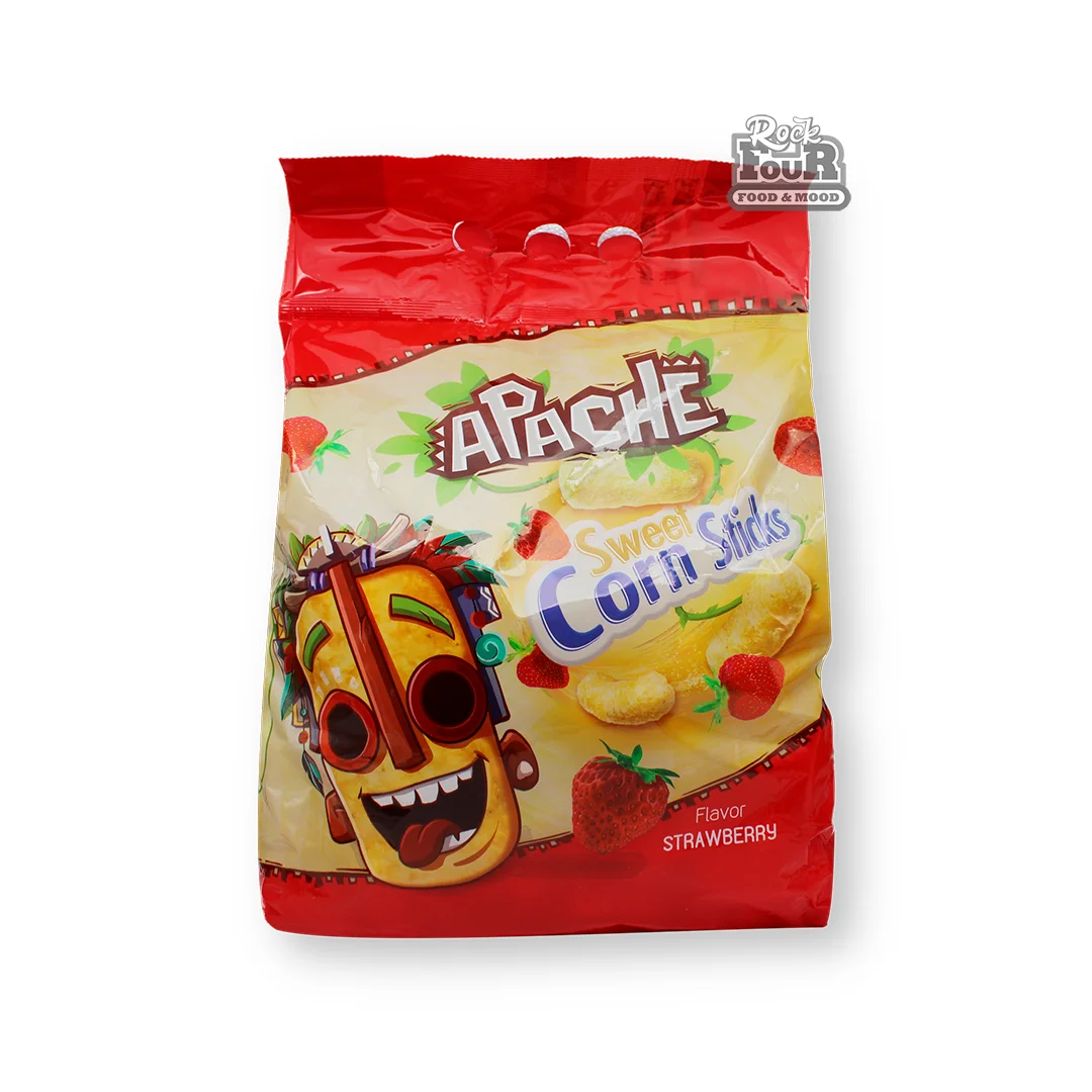 Sweet corn sticks "Apache" with strawberry flavor 300g